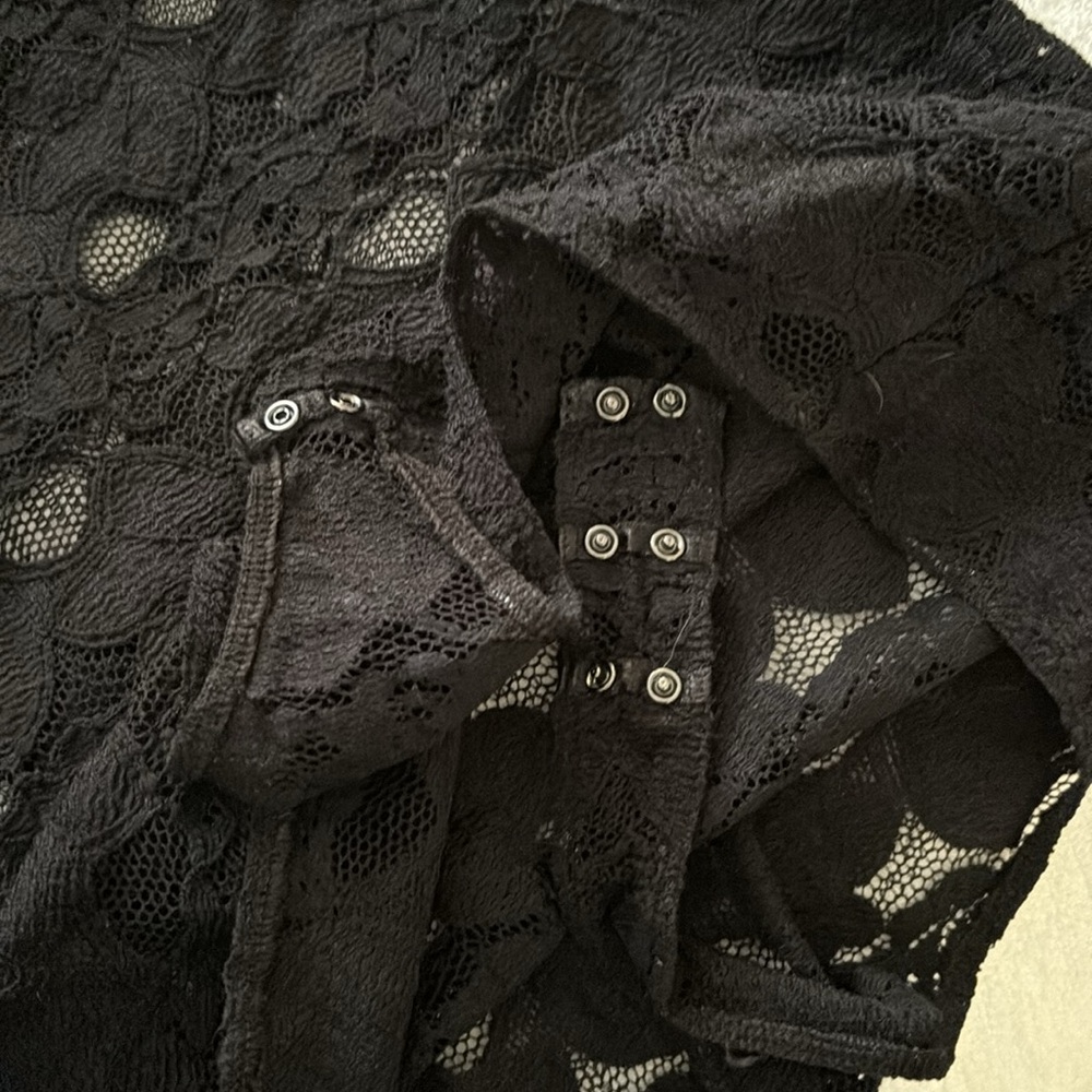 Cinq a sept black lace bodysuit - Picture 5 of 9